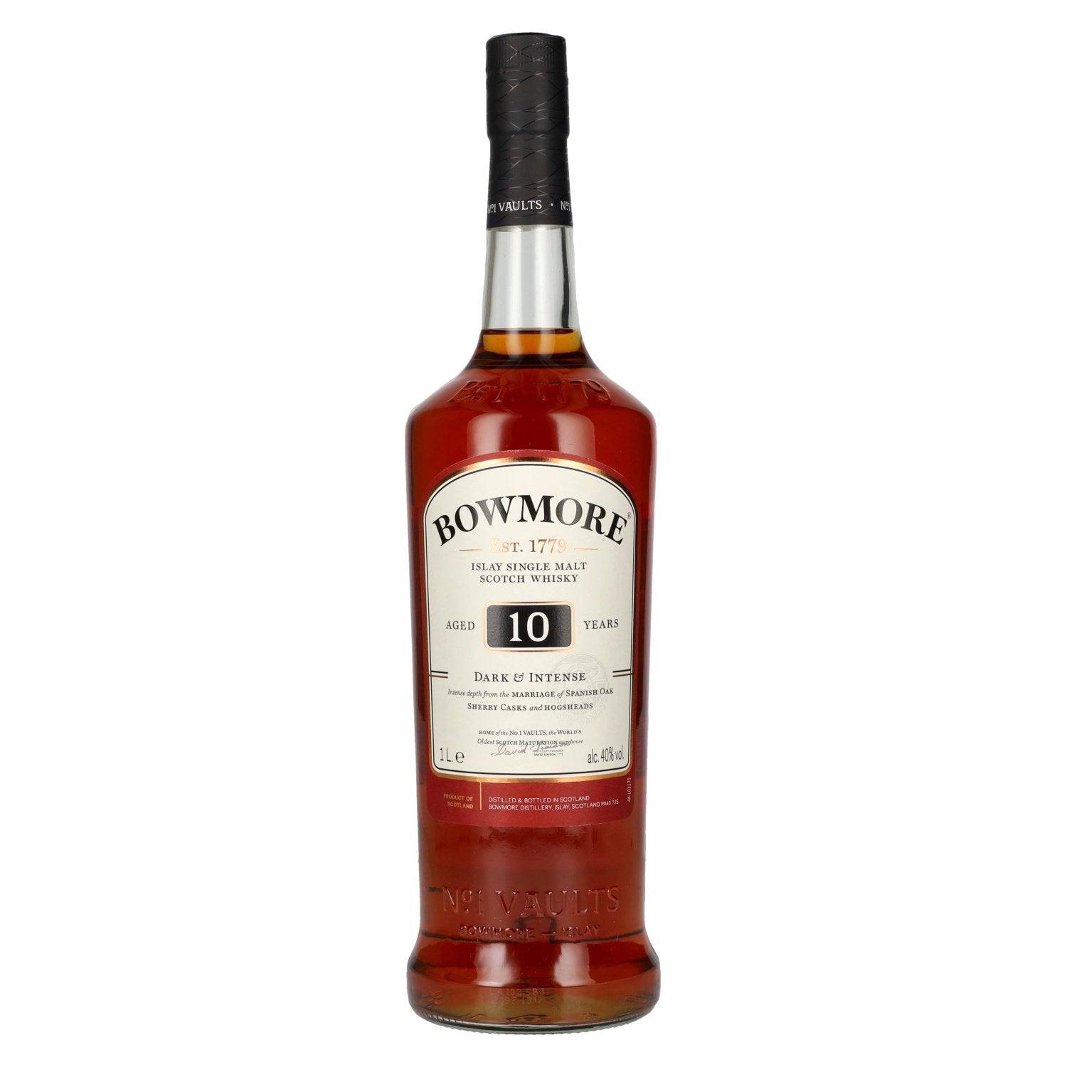 Bowmore 10 Years Old DARK & INTENSE Travel Exclusive 40% Vol. 1l