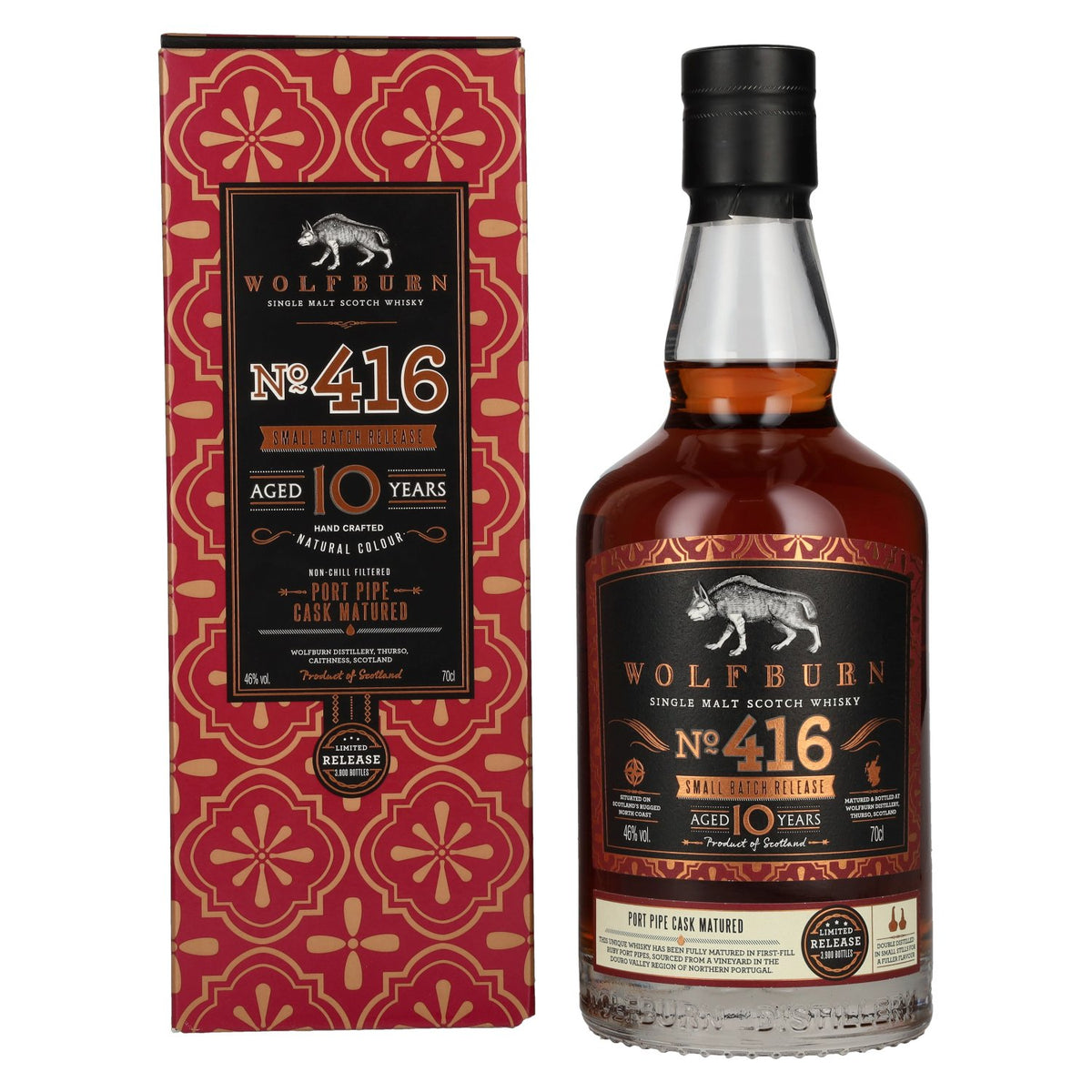 Wolfburn 10 Years Old No. 416 Small Batch Release Single Malt Scotch Whisky 46% Vol. 0,7l in Geschenkbox