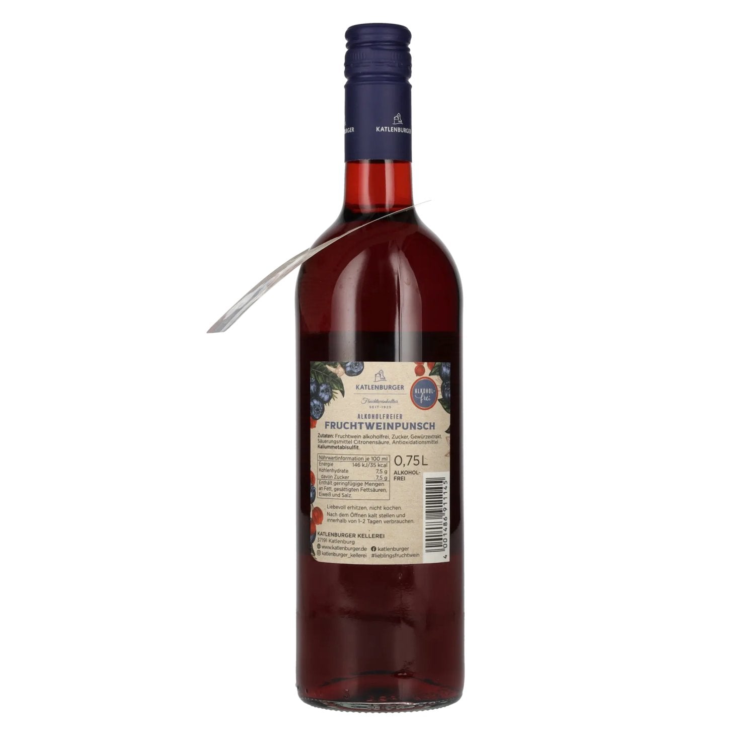 Katlenburger Glühpunsch Alkoholfrei 0,75l