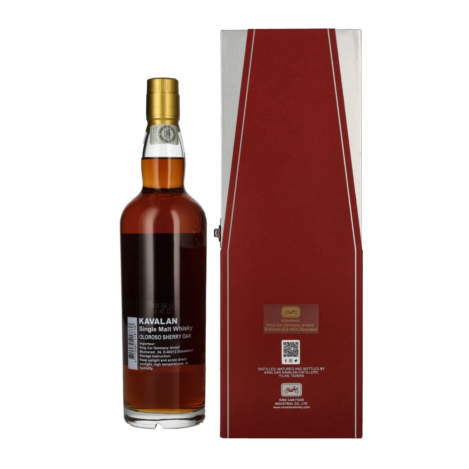 Kavalan OLOROSO SHERRY OAK Single Malt Whisky 46% Vol. 0,7l in Geschenkbox