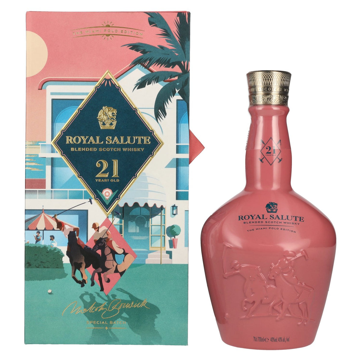 Royal Salute 21 Years Old THE MIAMI POLO EDITION Blended Scotch Whisky 40% Vol. 0.7l in gift box