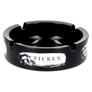 Ficken Liquors ashtray, black