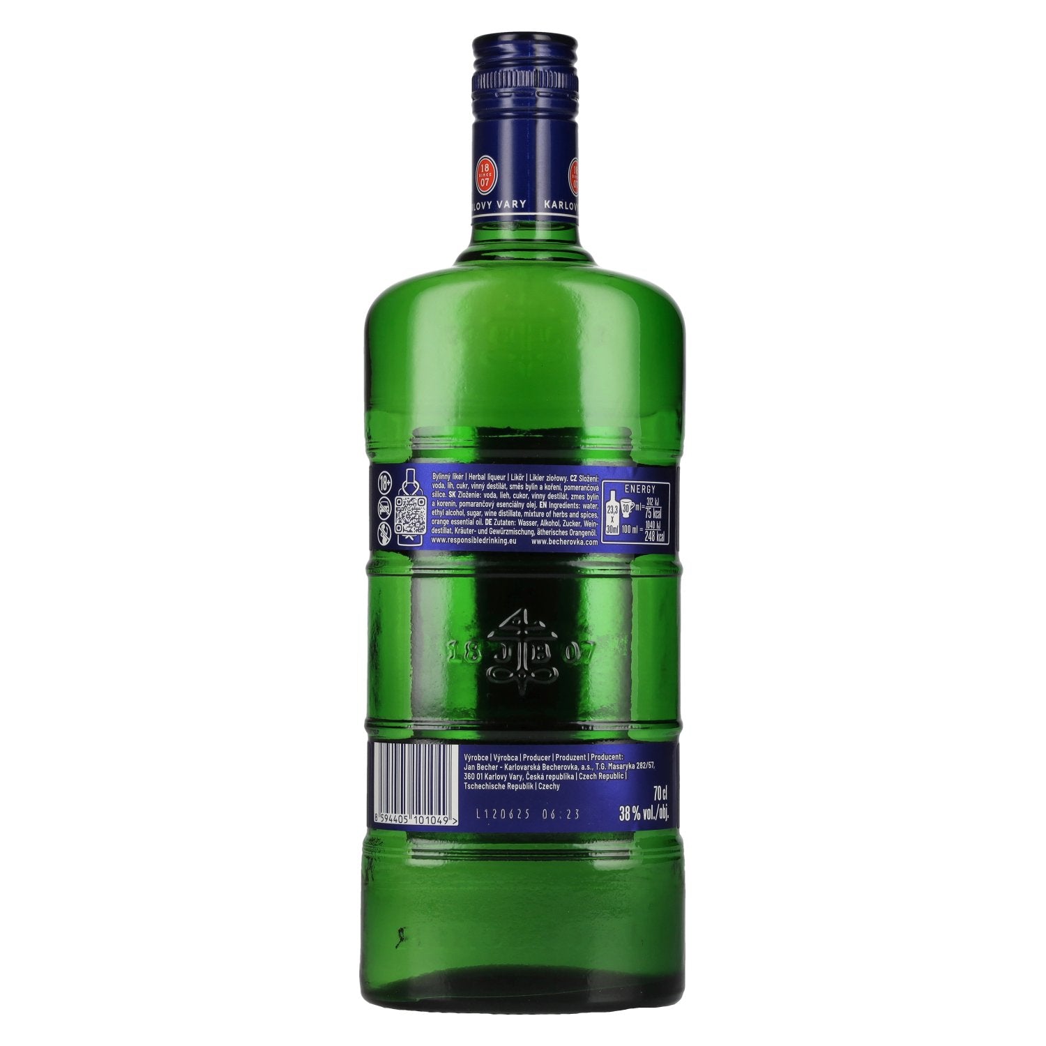 Becherovka Karlovy Vary Original Herbal Liqueur 38% Vol. 0.7l