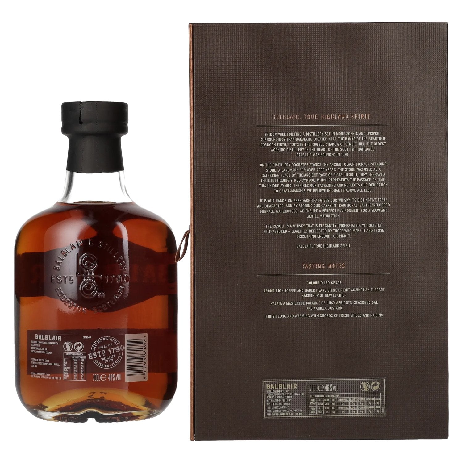 Balblair 18 Years Old Highland Single Malt 46% Vol. 0,7l in Geschenkbox