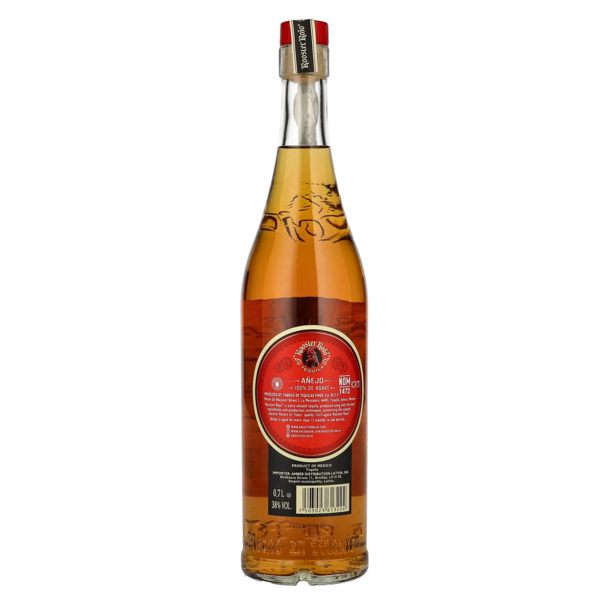Rooster Rojo AÑEJO Tequila 100% Agave 38% Vol. 0.7l