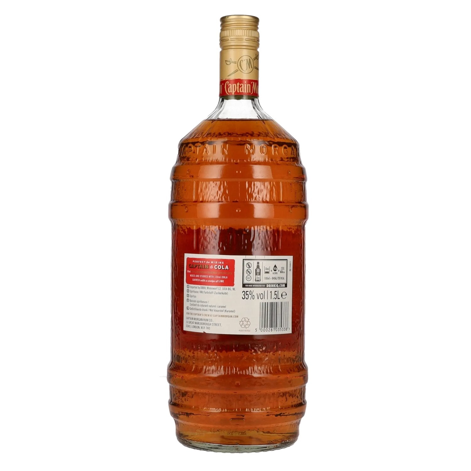 Captain Morgan Original Spiced Gold Barrel Bottle Limited Edition 35% Vol. 1,5l