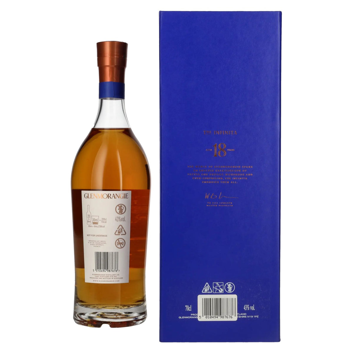 Glenmorangie 18 Years Old THE INFINITA Highland Single Malt 43% Vol. 0.7l in Gift Box