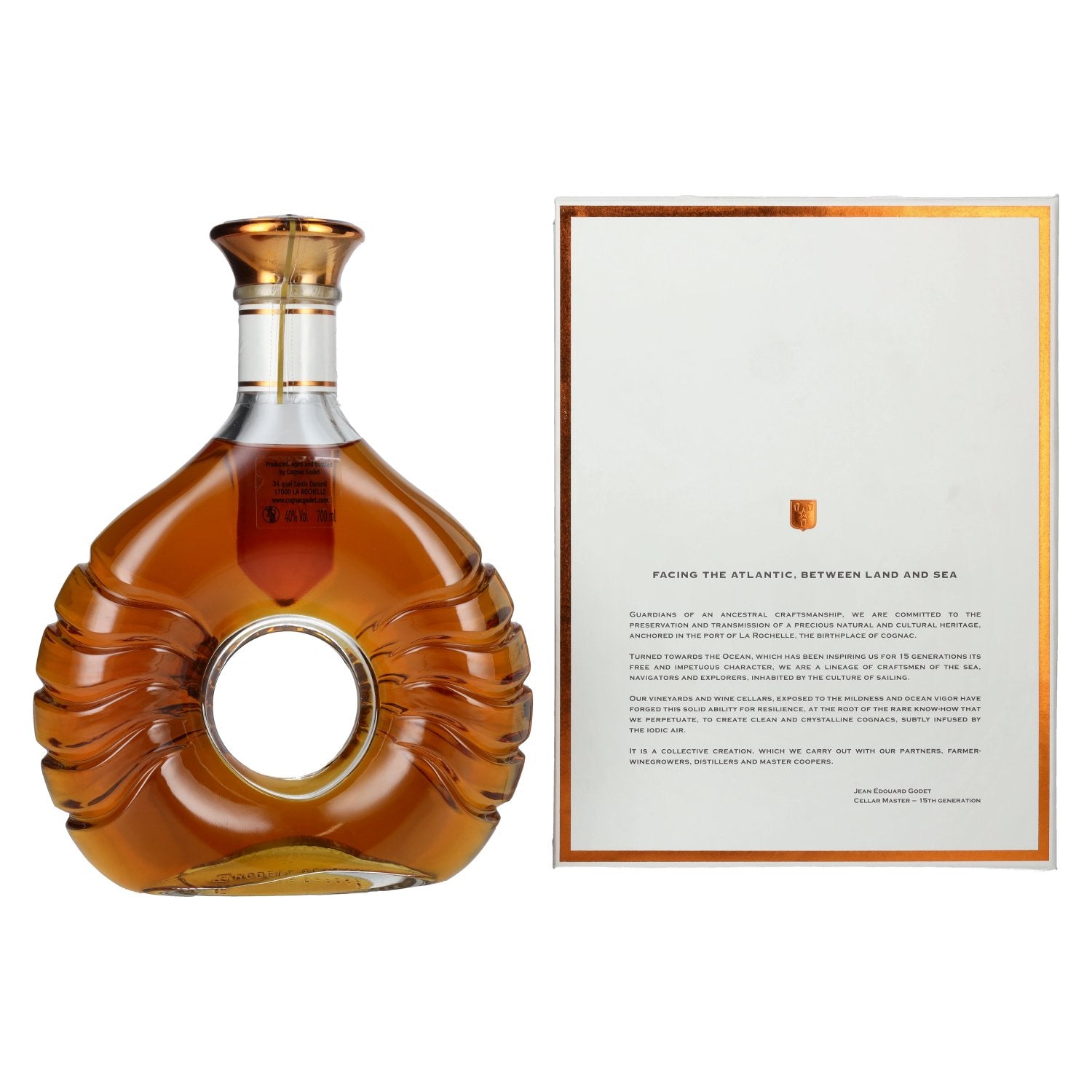 Godet Cognac XO TERRE 40% Vol. 0,7l in Geschenkbox