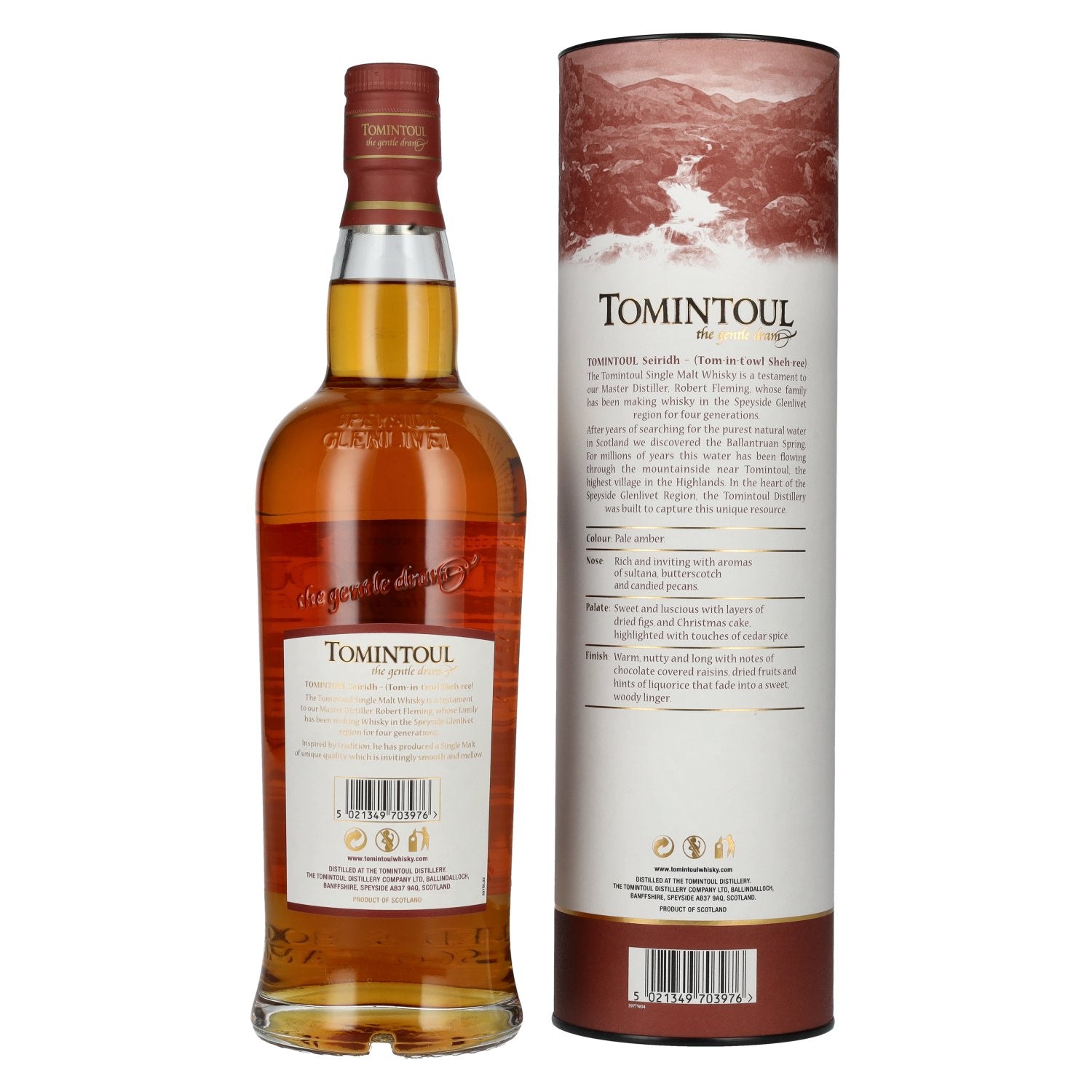 Tomintoul SEIRIDH Speyside Glenlivet OLOROSO SHERRY CASK Limited Edition 40% Vol. 0,7l in Geschenkbox