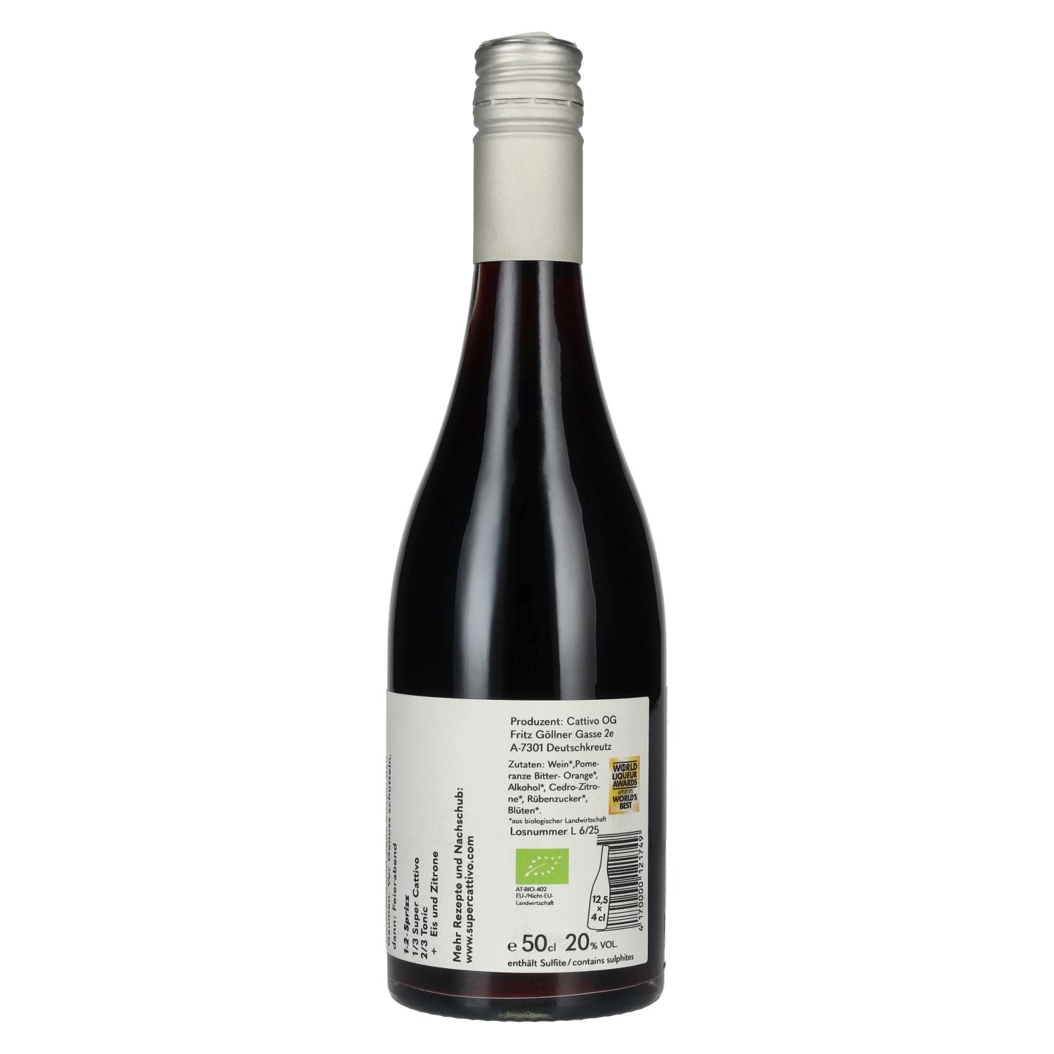 Super Cattivo Pomeranze Bio Bitter Aperitivo 20% Vol. 0,5l