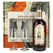 Ron Esclavo XO Ron Dominicana 42% Vol. 0.7l in gift box with 2 glasses