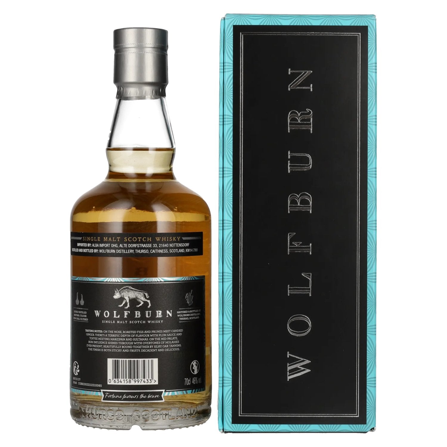 Wolfburn N°177 Single Malt Scotch Whisky Small Batch Release 46% Vol. 0,7l in Geschenkbox