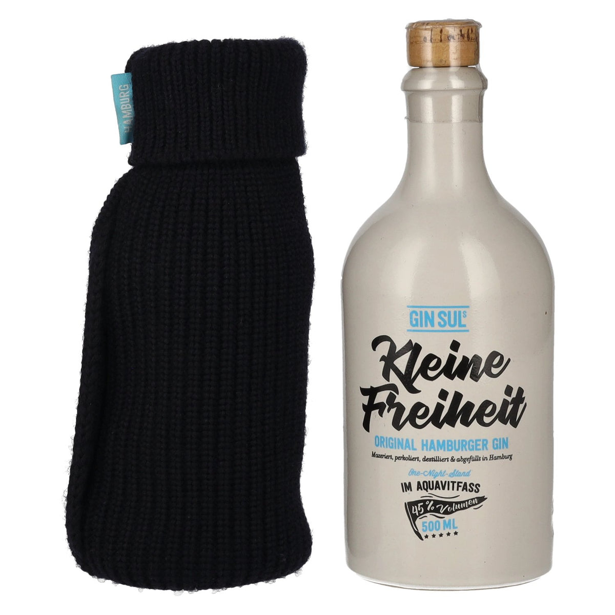 Gin Sul Kleine Freiheit Original Hamburg Gin 45% ABV 0.5l with ‘Second Skin’ fabric sleeve