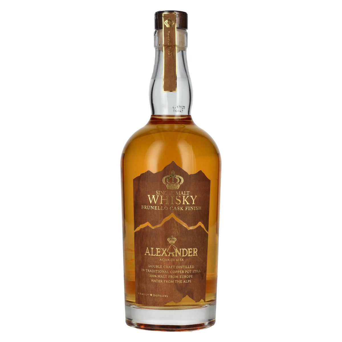 Bottega ALEXANDER Aqva Di Vita Brunello Cask Finish Single Malt Whisky 43% Vol. 0,7l