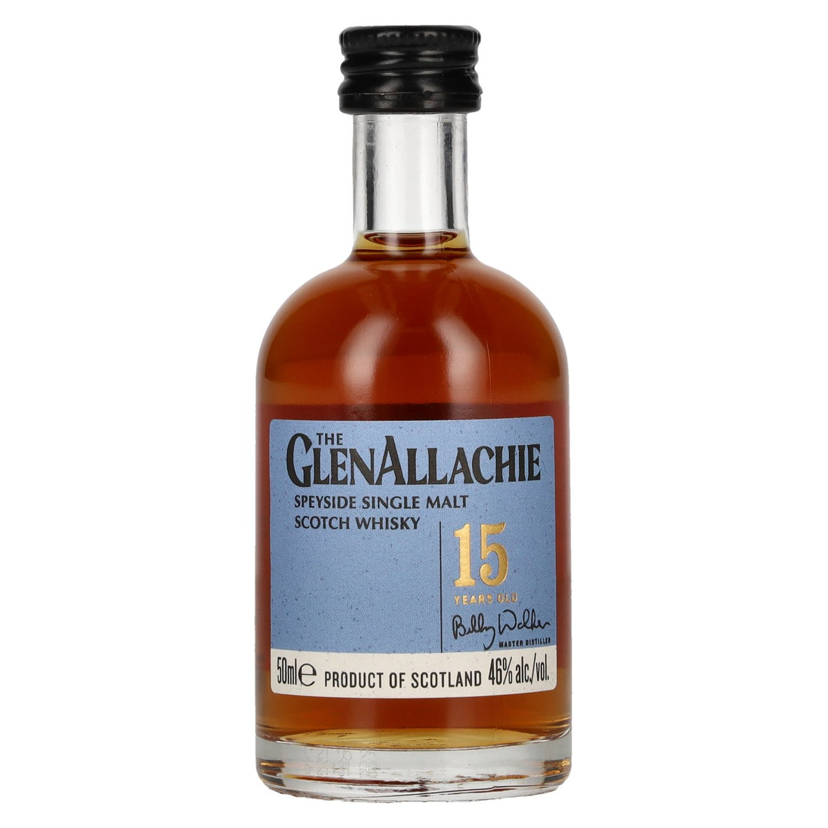 The GlenAllachie 15 Years Old Speyside Single Malt 46% Vol. 0,05l