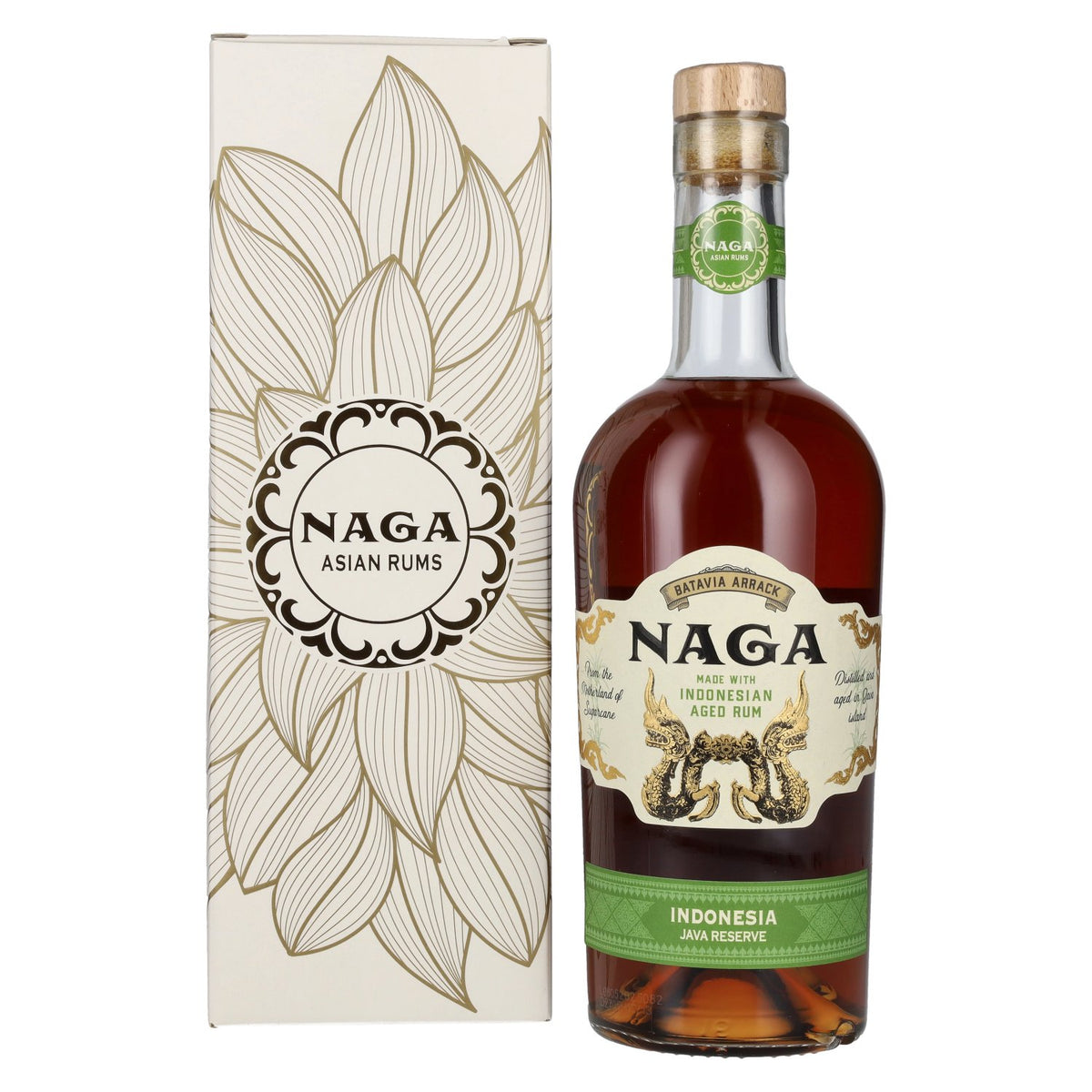 Naga JAVA RESERVE Double Cask Aged 40% Vol. 0.7l in Gift Box