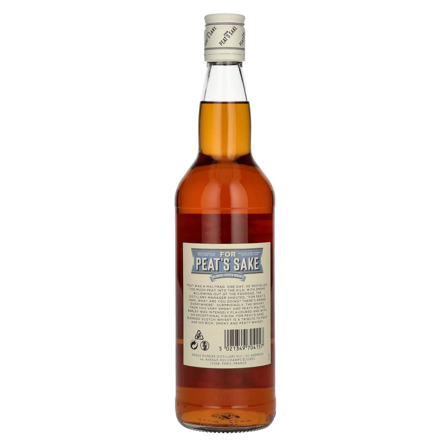 For Peat's Sake Smoky & Peaty Blended Scotch Whisky 40% Vol. 0.7l