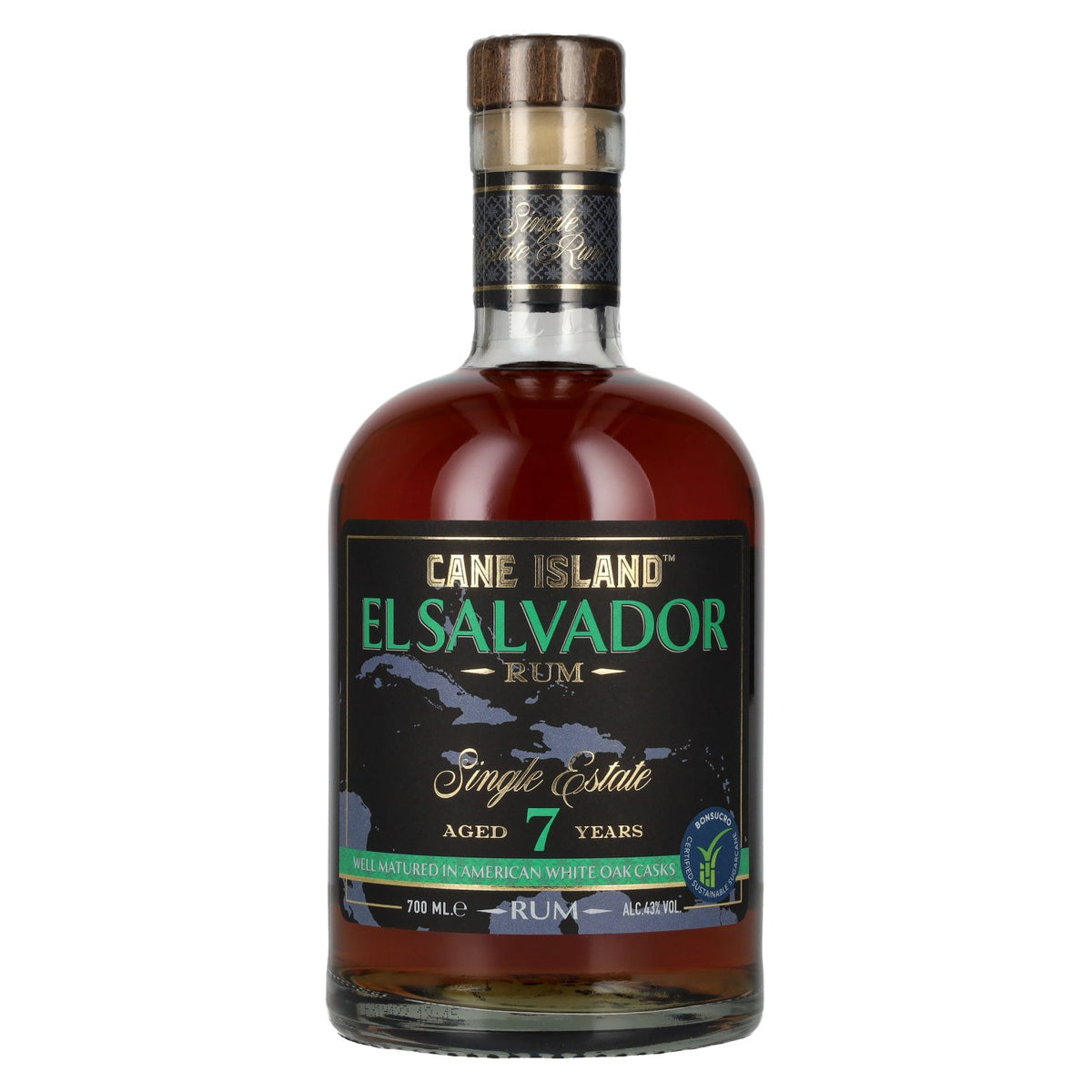 Cane Island EL SALVADOR 7 Years Old Single Estate Rum 43% Vol. 0.7l