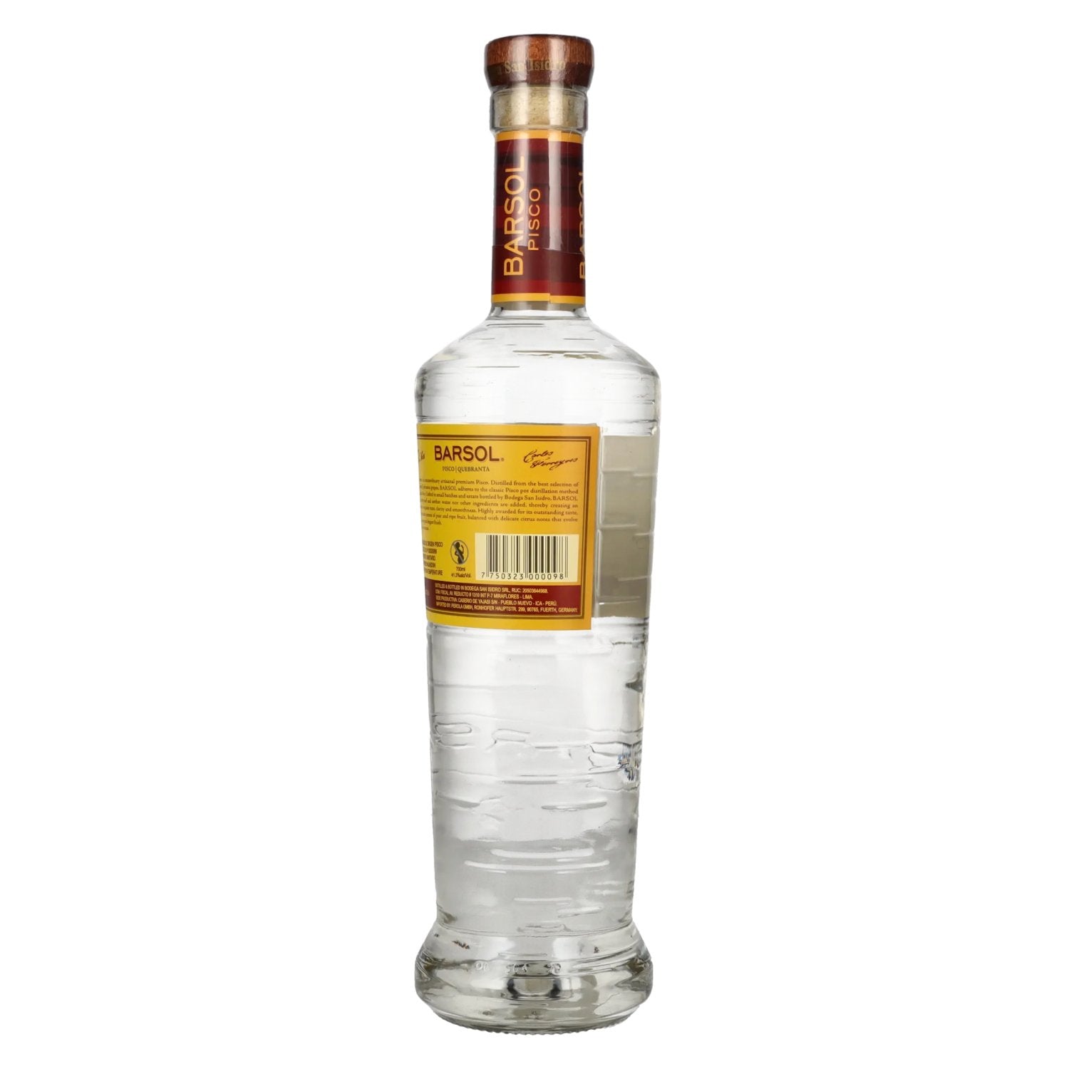 Barsol Pisco QUEBRANTA 41.3% Vol. 0.7l