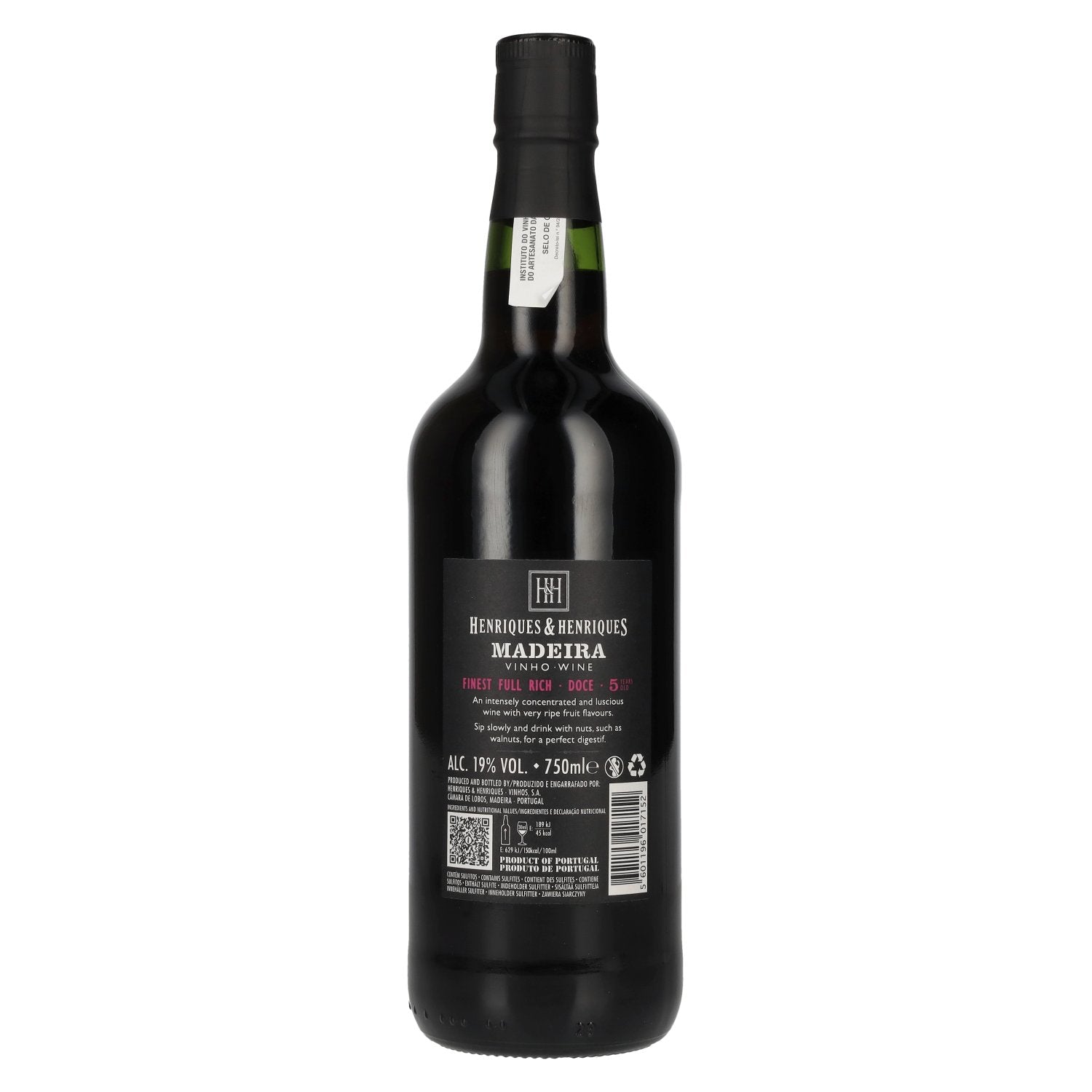 Henriques & Henriques 5 Years Old Finest Full Rich Doce Madeira Vinho 19% Vol. 0,75l