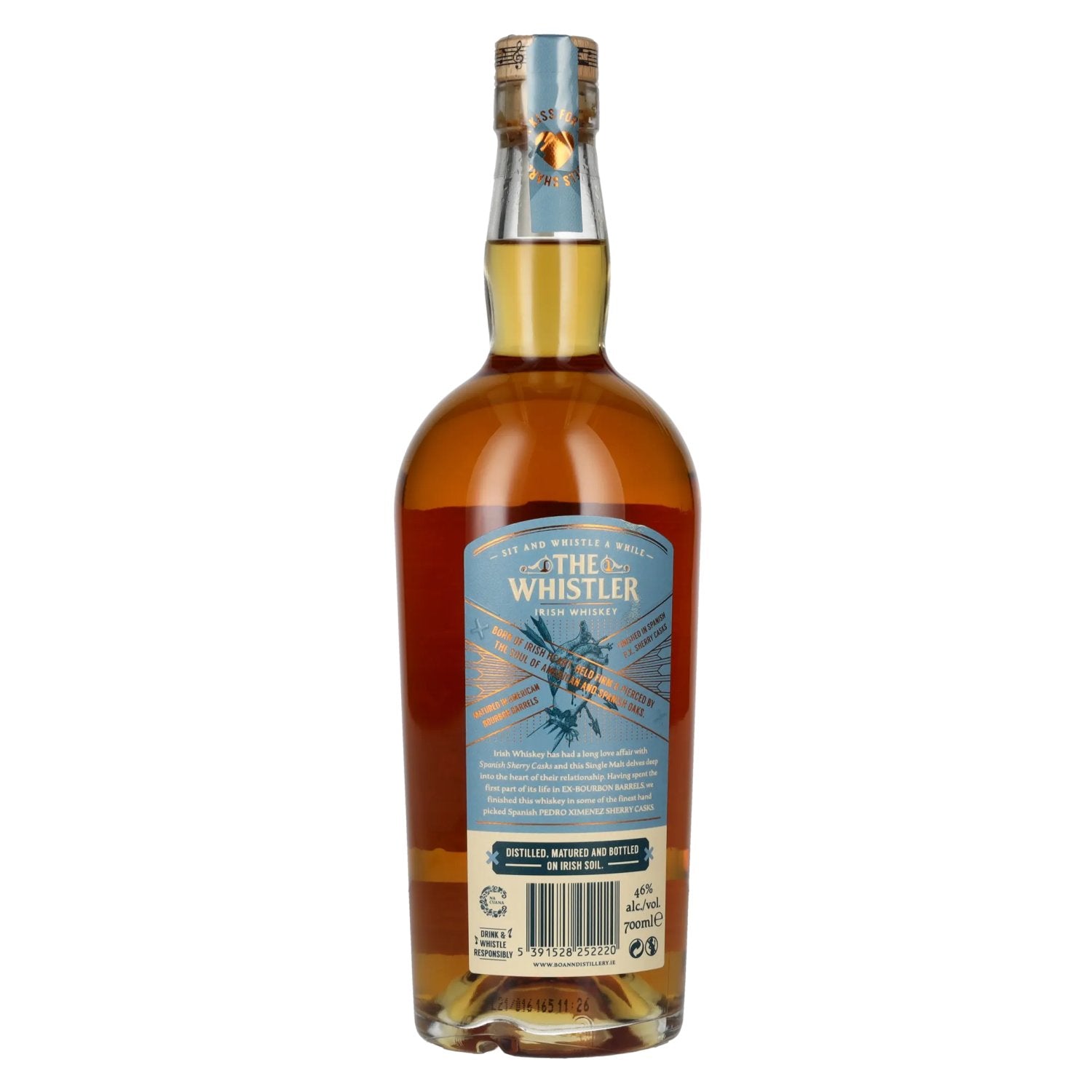 The Whistler Irish Whiskey P.X. I LOVE YOU Single Malt 46% Vol. 0.7l