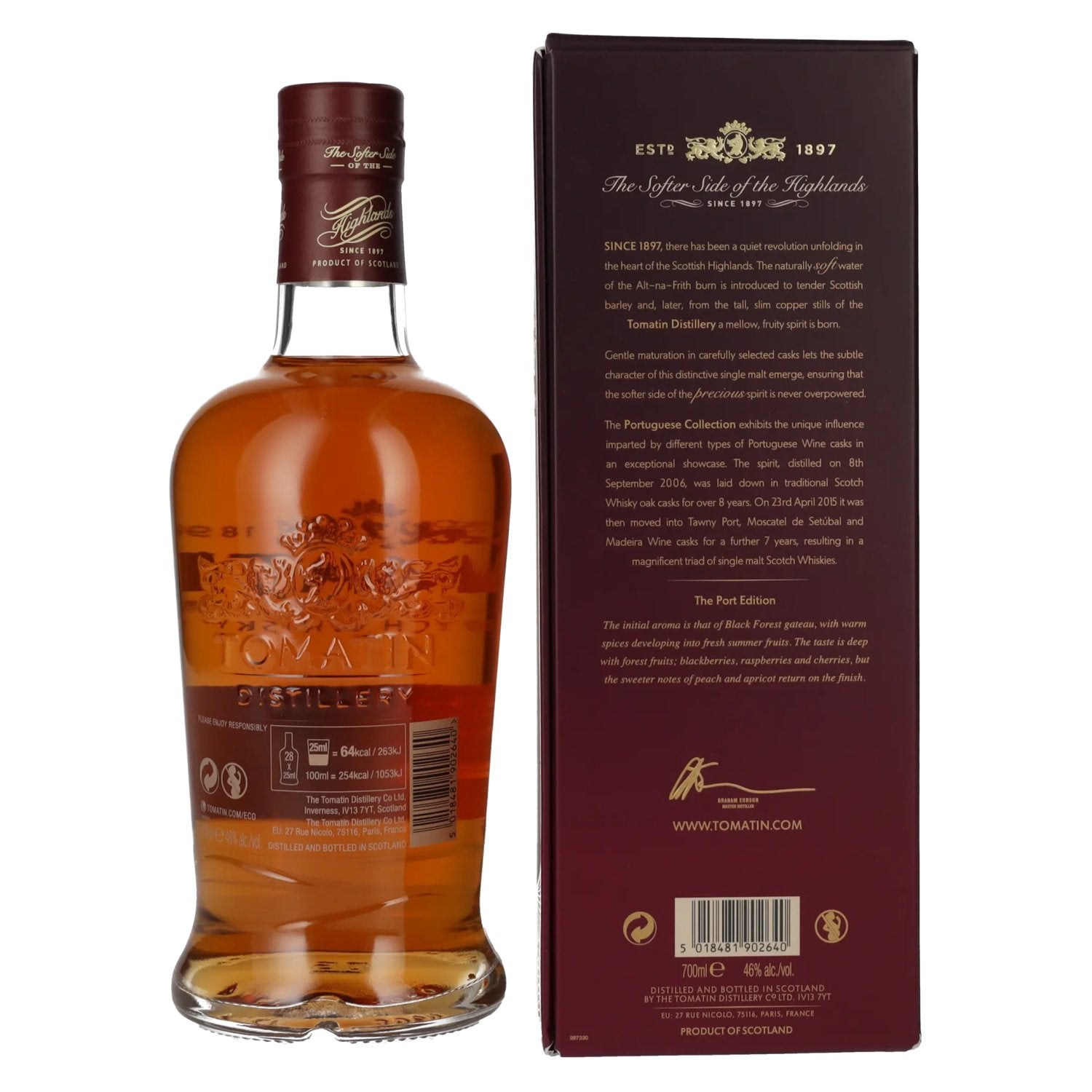 Tomatin 15 Years Old Portuguese Collection PORT CASKS 2006 46% Vol. 0.7l in gift box