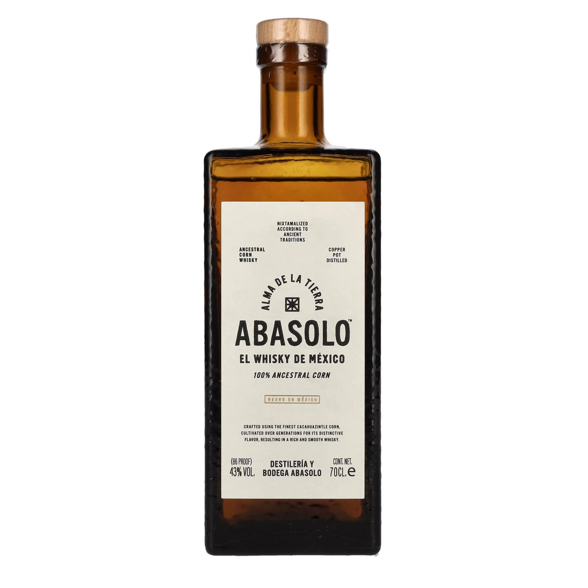 Abasolo el Whisky de México Corn Whisky 43% ABV 0.7l
