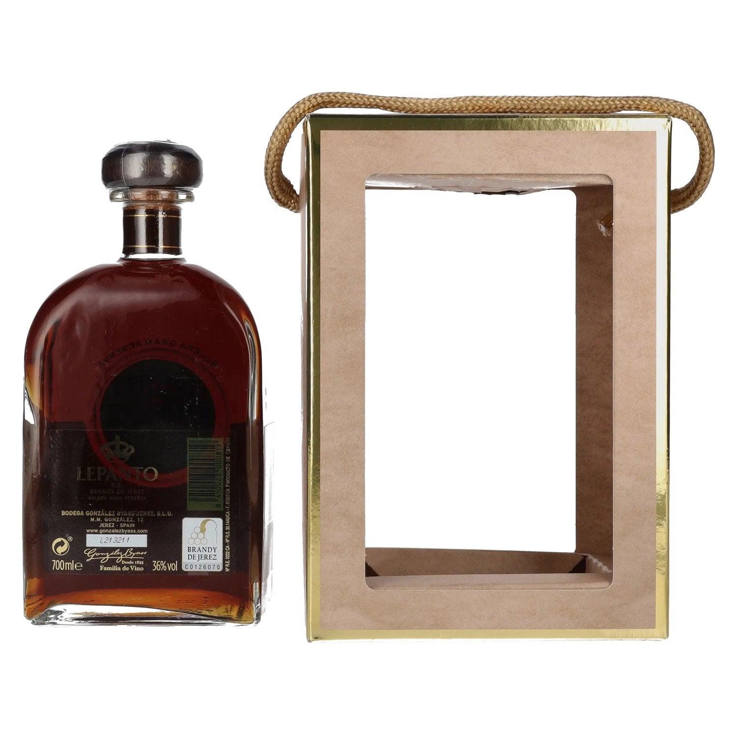 Lepanto P.X. Solera Gran Reserva Brandy de Jerez 36% Vol. 0.7l in Gift Box