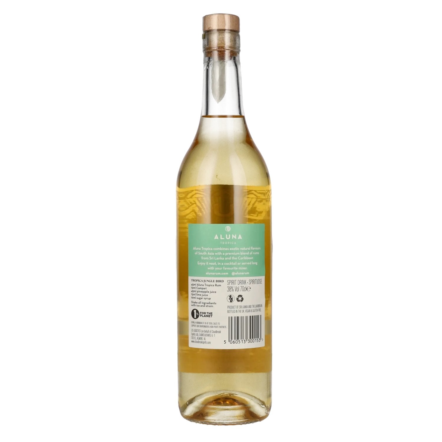 Aluna Tropica Pandan & Pineapple Spiced Rum 38% Vol. 0,7l
