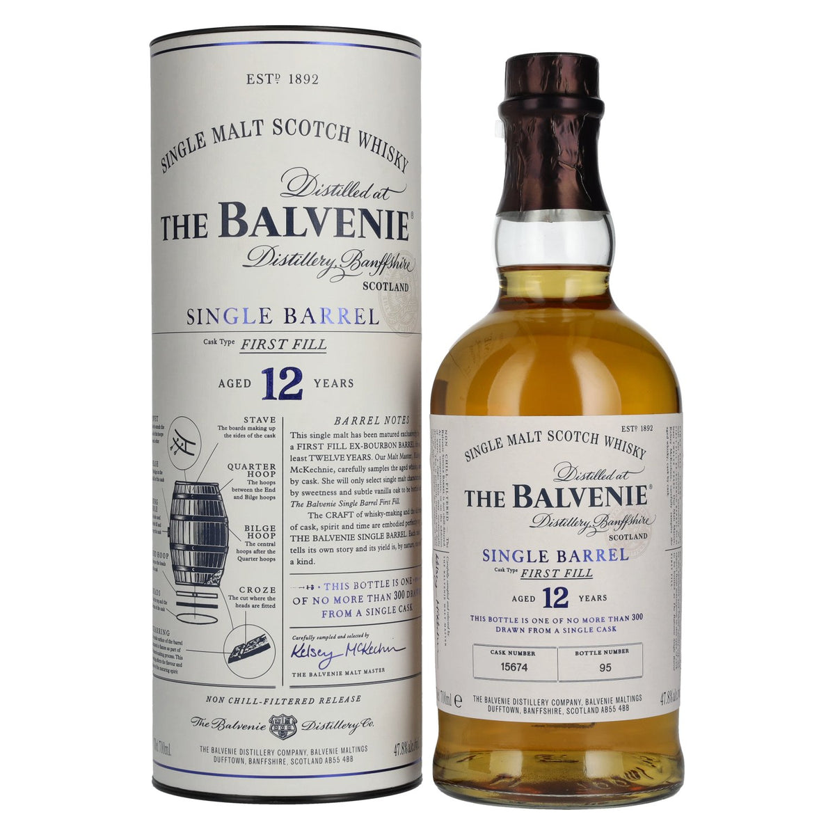 The Balvenie 12 Years Old Single Barrel First Fill 47.8% Vol. 0.7l in Gift Box