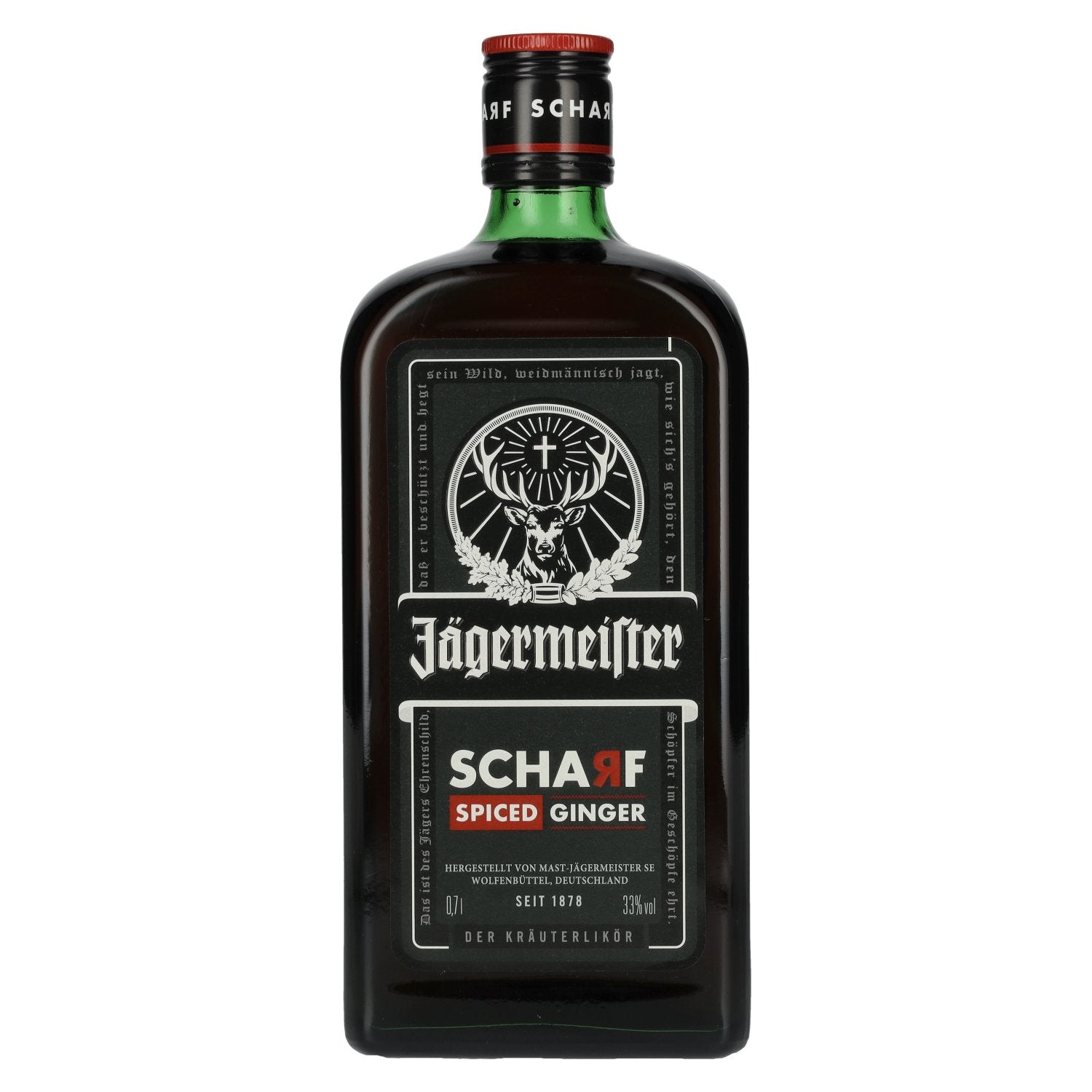 Jägermeister SCHARF SPICED Ginger Kräuterlikör 33% Vol. 0,7l