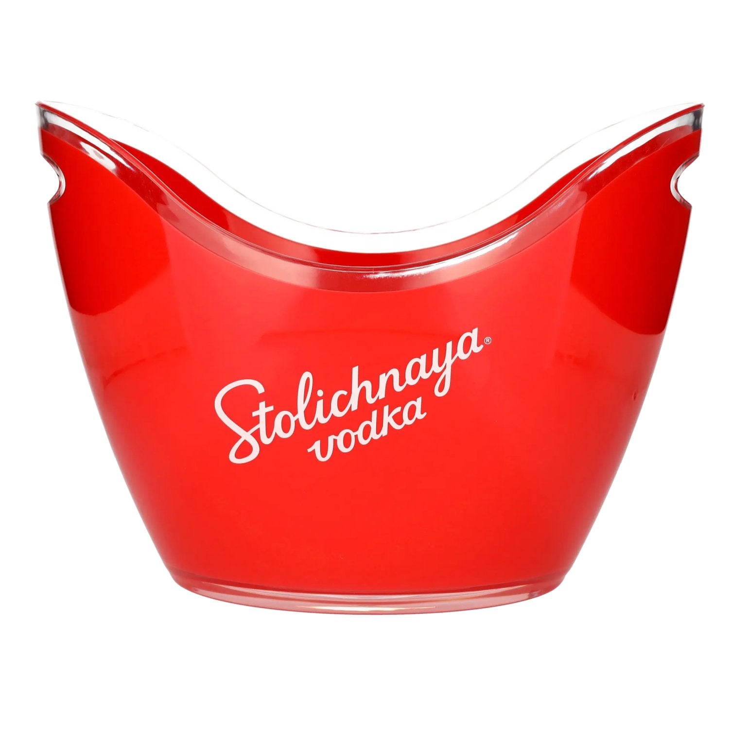 Stolichnaya Bottle Cooler red