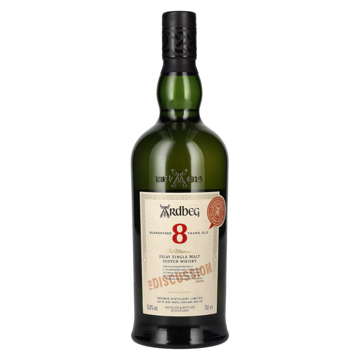 Ardbeg 8 Years Old FOR DISCUSSION Islay Single Malt 50.8% ABV 0.7l
