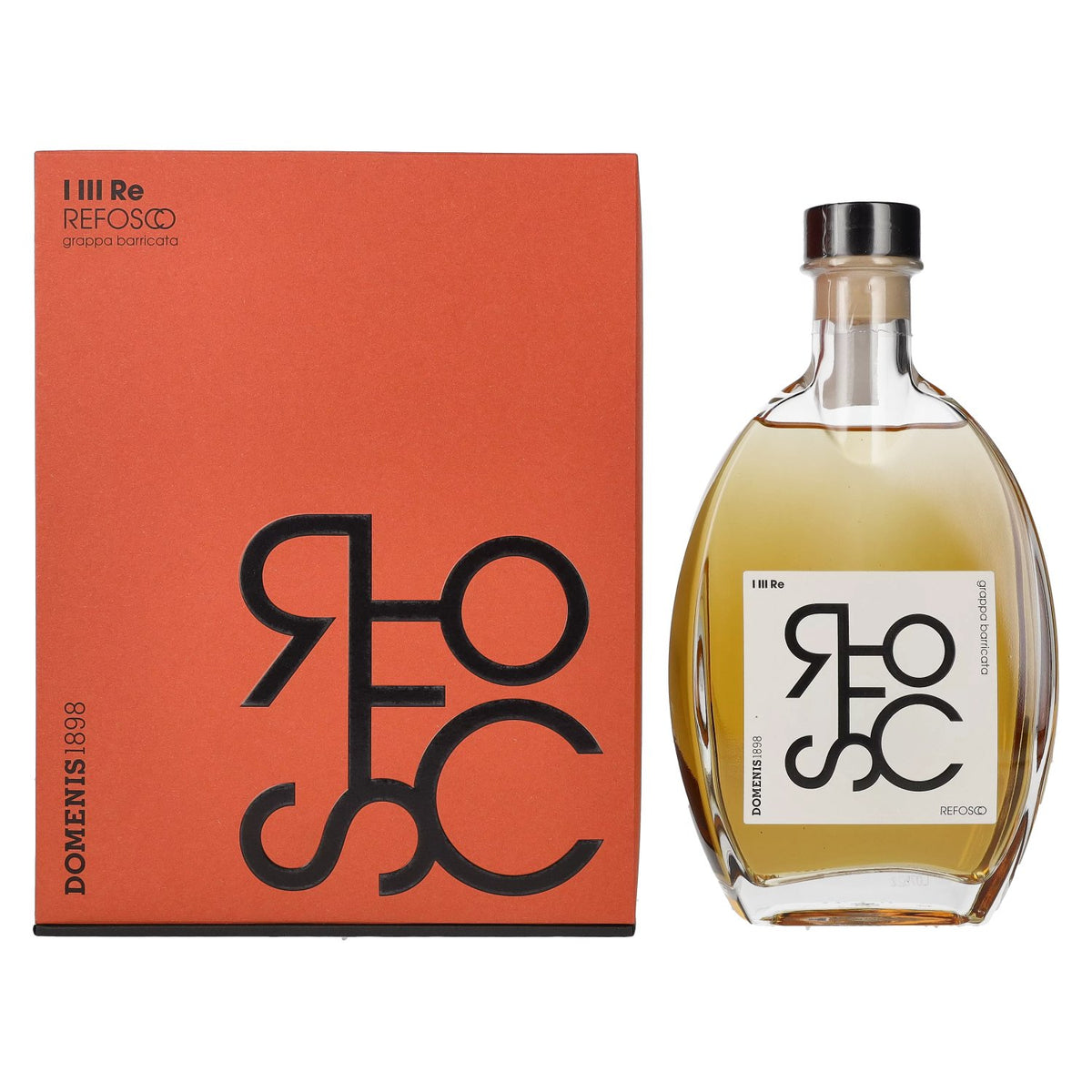 Domenis 1898 I III RE REFOSCO Aged Barricade Grappa 40% Vol. 0.7l in Gift Box