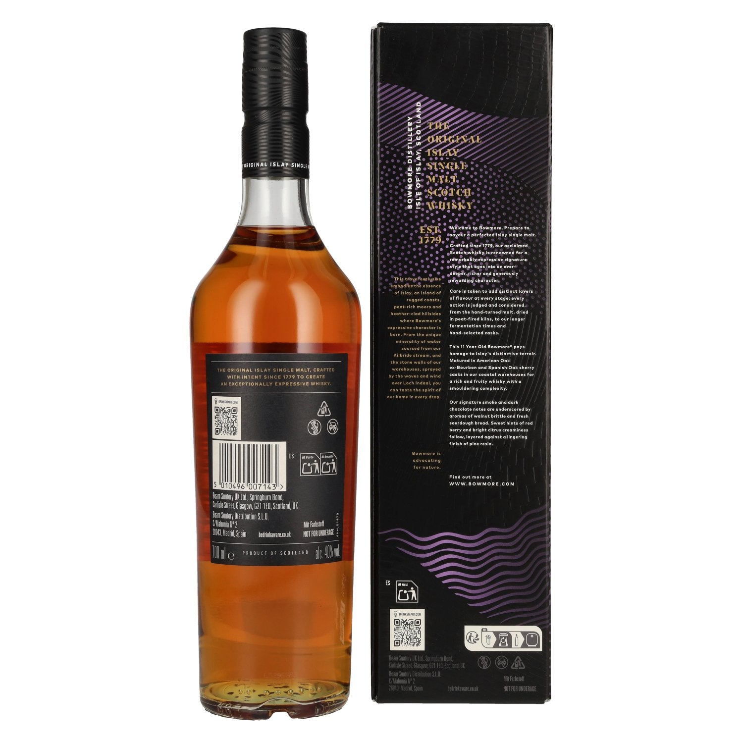Bowmore 11 Years Old ESSENCE OF ISLAY Travel Exclusive 40% Vol. 0.7l in Gift Box