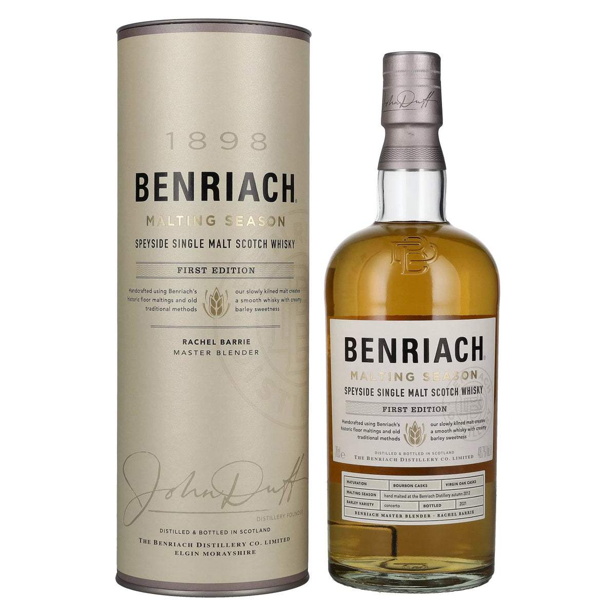 Benriach MALTING SEASON Speyside Single Malt 48.7% ABV, 0.7l, in a gift box