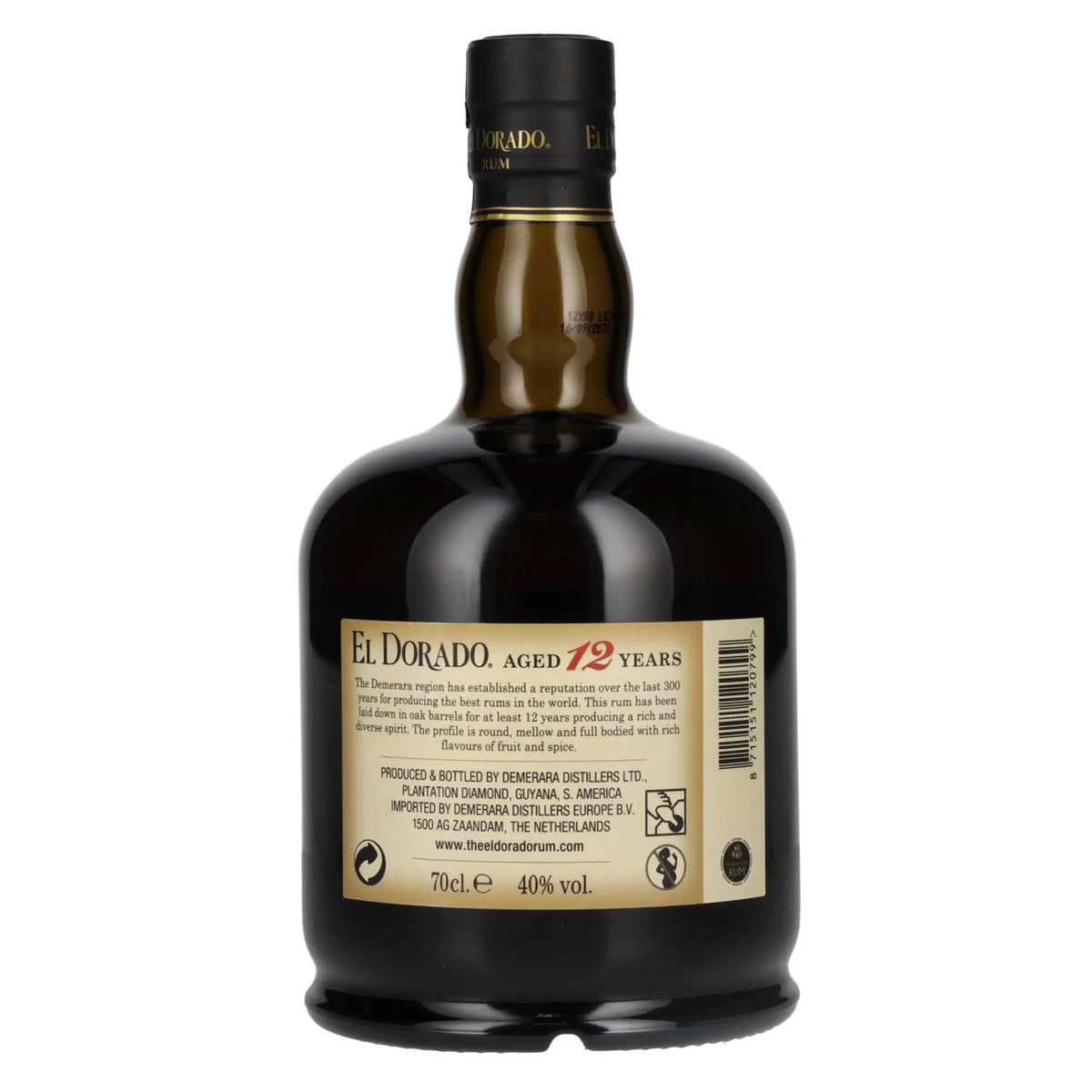 El Dorado 12 Years Old Finest Demerara Rum 40% Vol. 0.7l