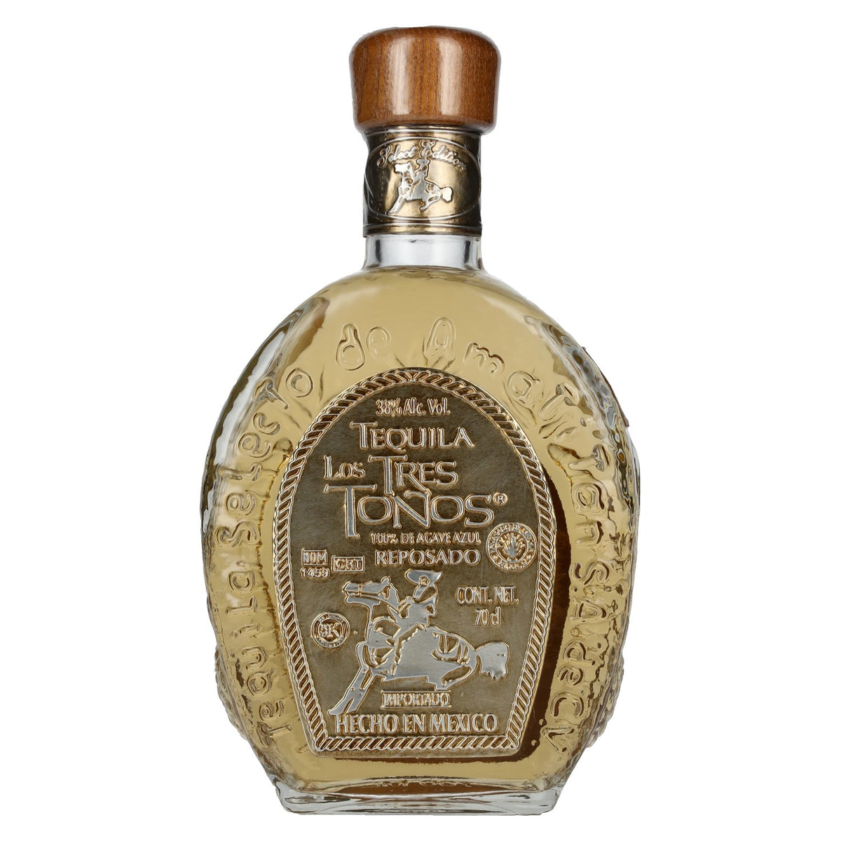 Los Tres Tonos REPOSADO Tequila 38% Vol. 0.7l