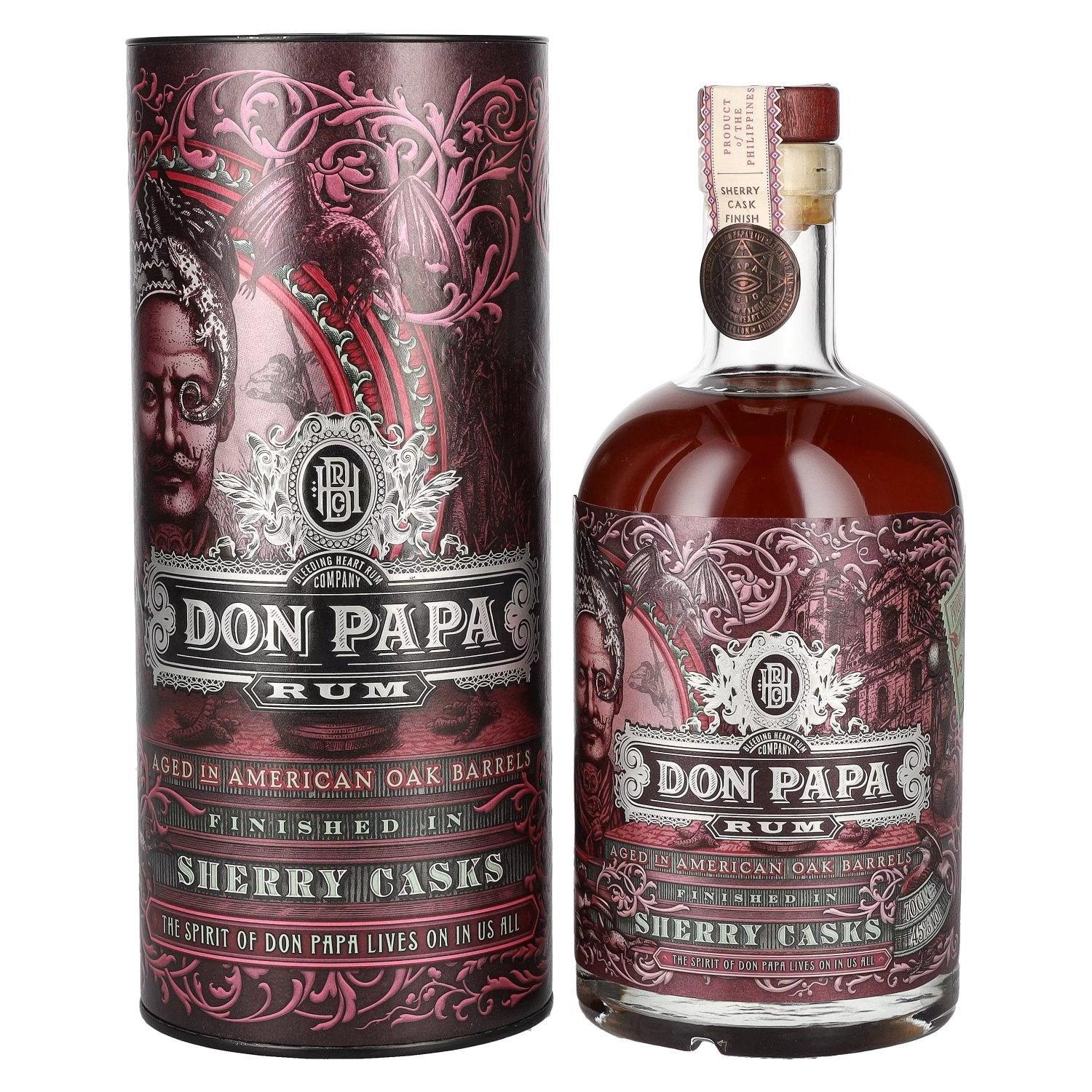 Don Papa Rum Sherry Casks 45% Vol. 0.7l in Gift Box