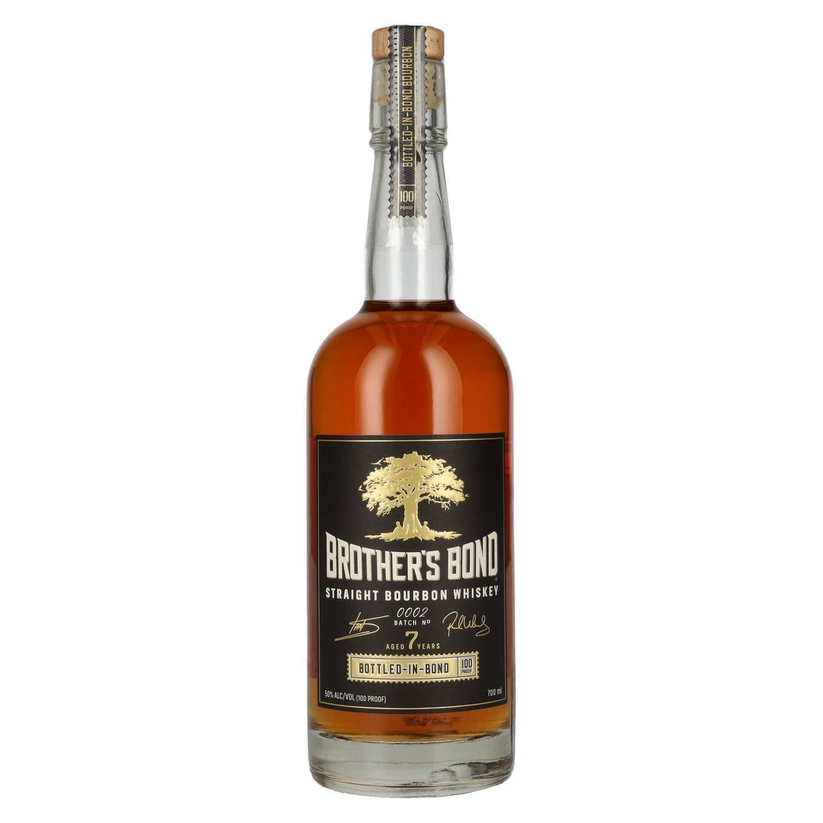 Brother's Bond 7 Years Old Bottled-In-Bond Straight Bourbon Whiskey Batch No. 0002 50% Vol. 0,7l
