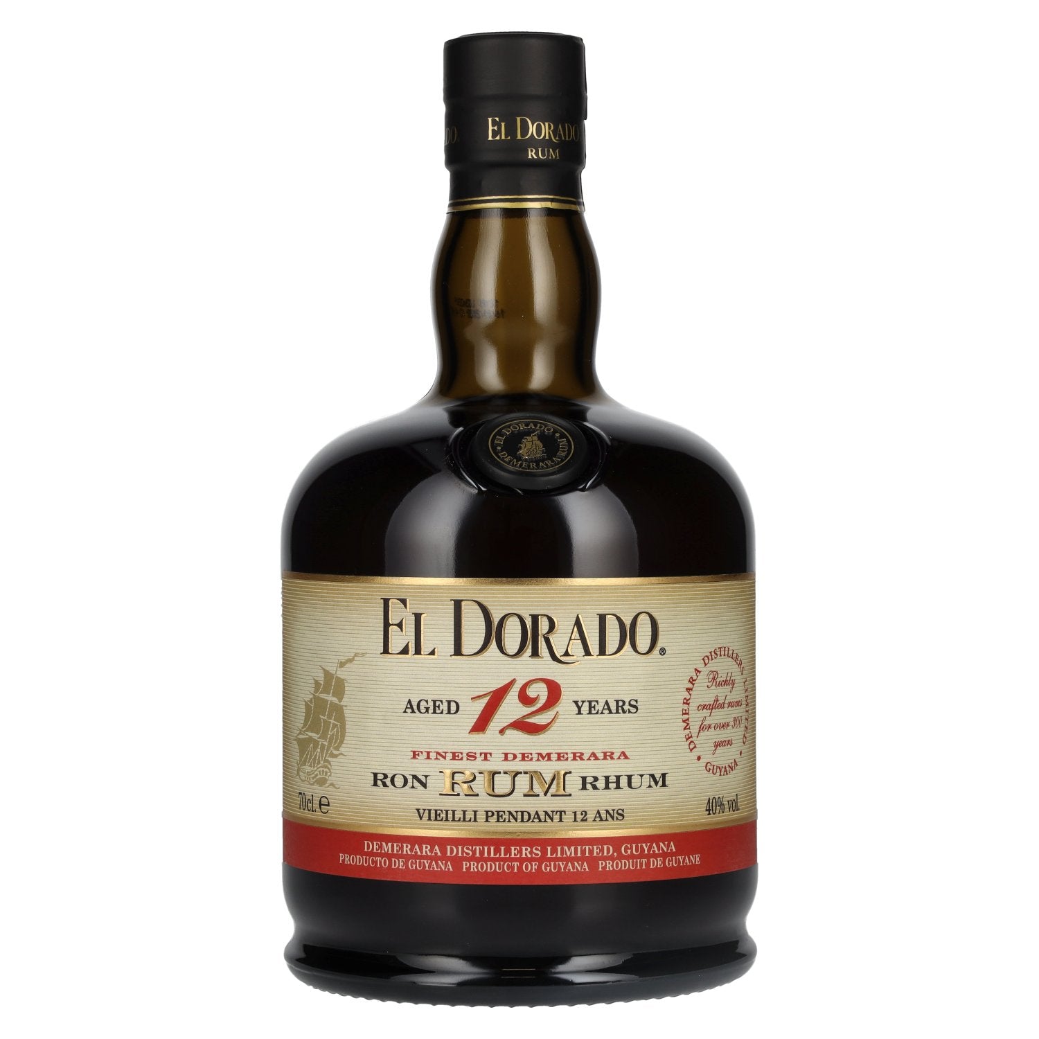 El Dorado 12 Years Old Finest Demerara Rum 40% Vol. 0.7l