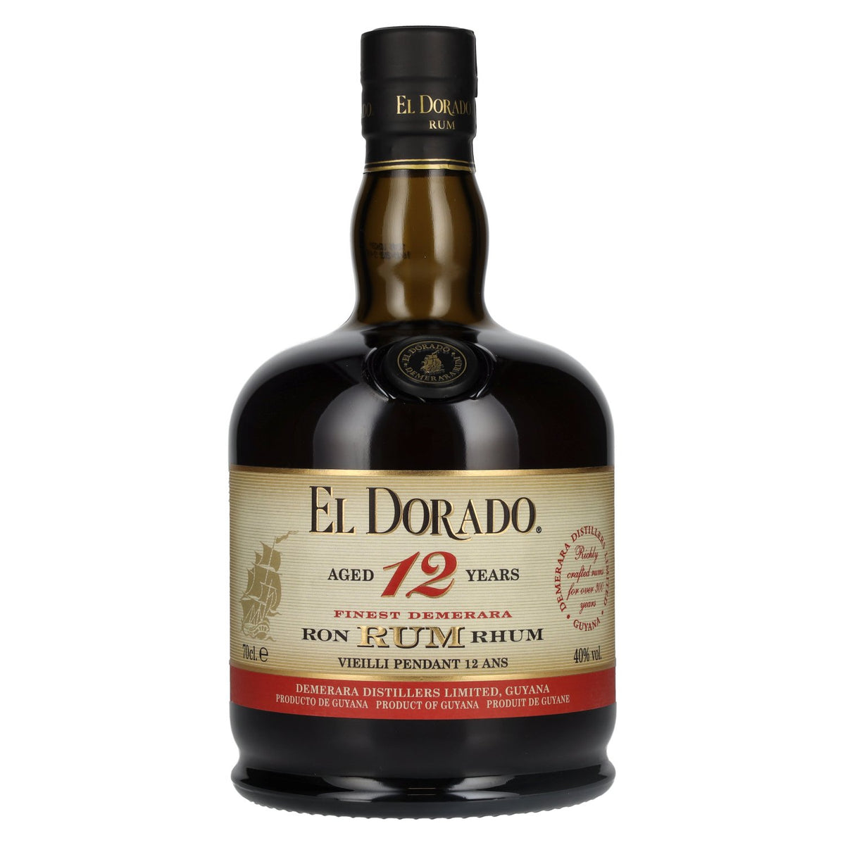 El Dorado 12 Years Old Finest Demerara Rum 40% Vol. 0.7l
