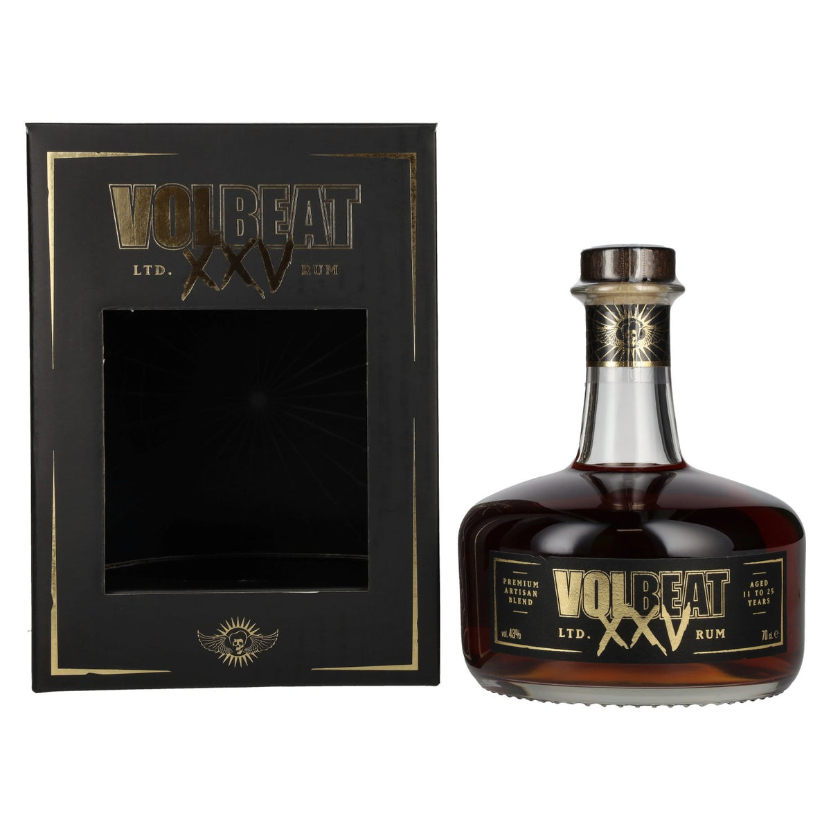 Volbeat XXV Premium Artisan Blend Rum Limited Edition 43% vol. 0.7 l in a gift box