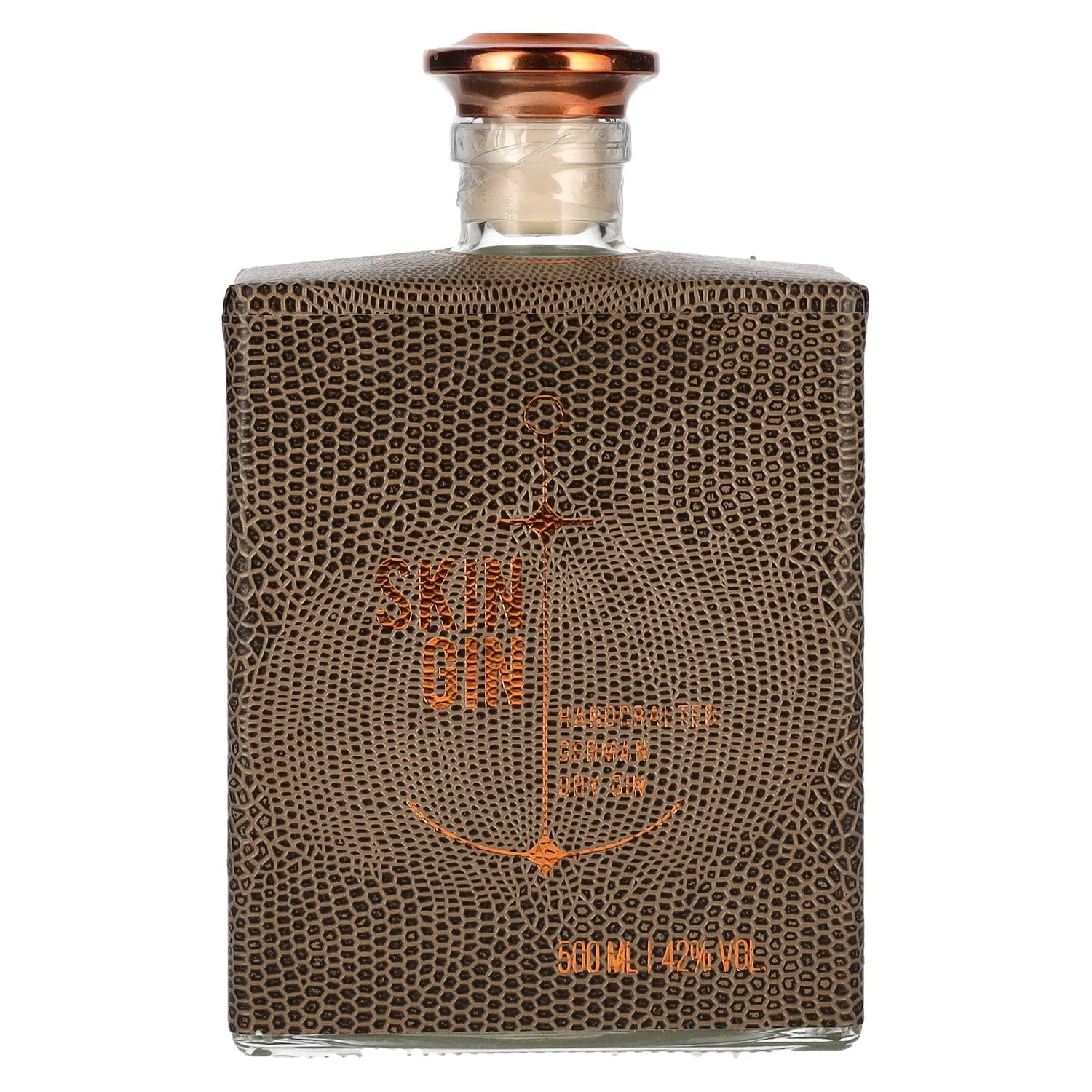 Skin Gin Handcrafted German Dry Gin Reptile Brown Skin 42% Vol. 0.5l