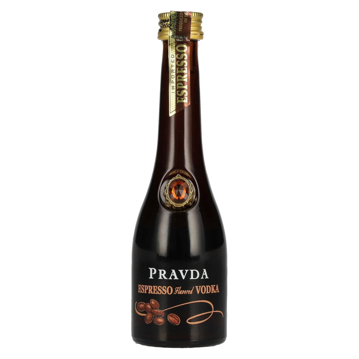 Pravda ESPRESSO Flavoured Vodka 37.5% ABV 0.05 l
