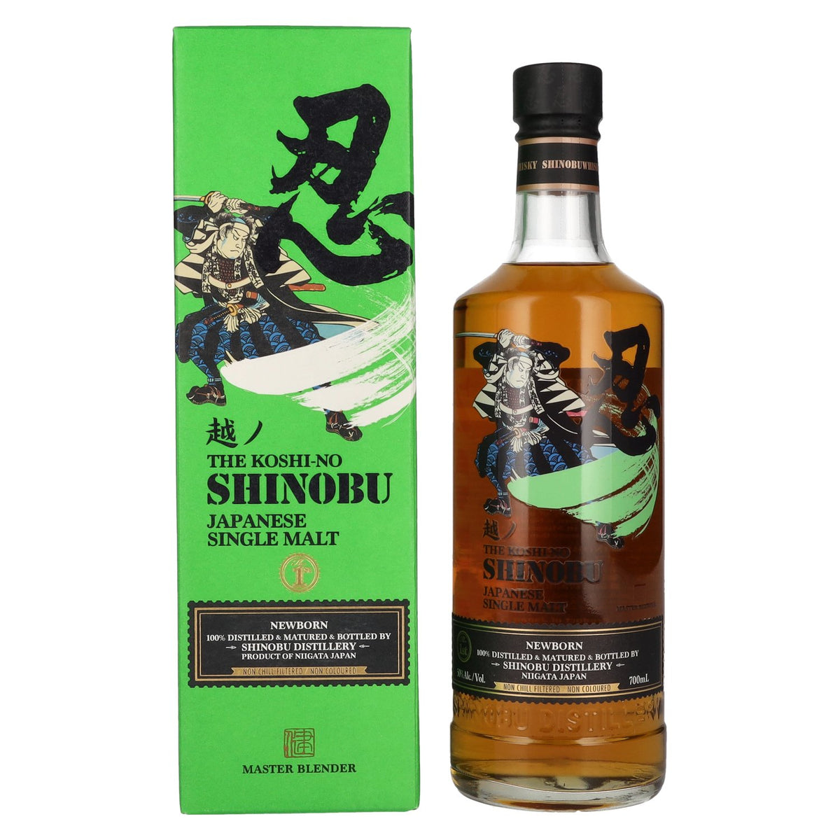 The Koshi-No Shinobu Newborn Japanese Single Malt 50% Vol. 0.7l in gift box