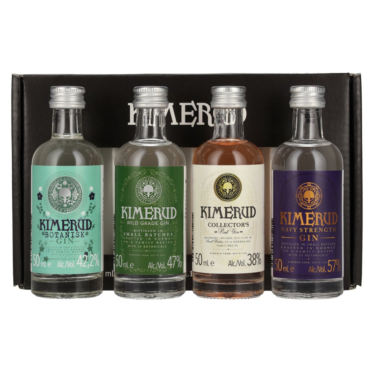 Kimerud Gin Gift Set 46% Vol. 4x0,05l in Geschenkbox