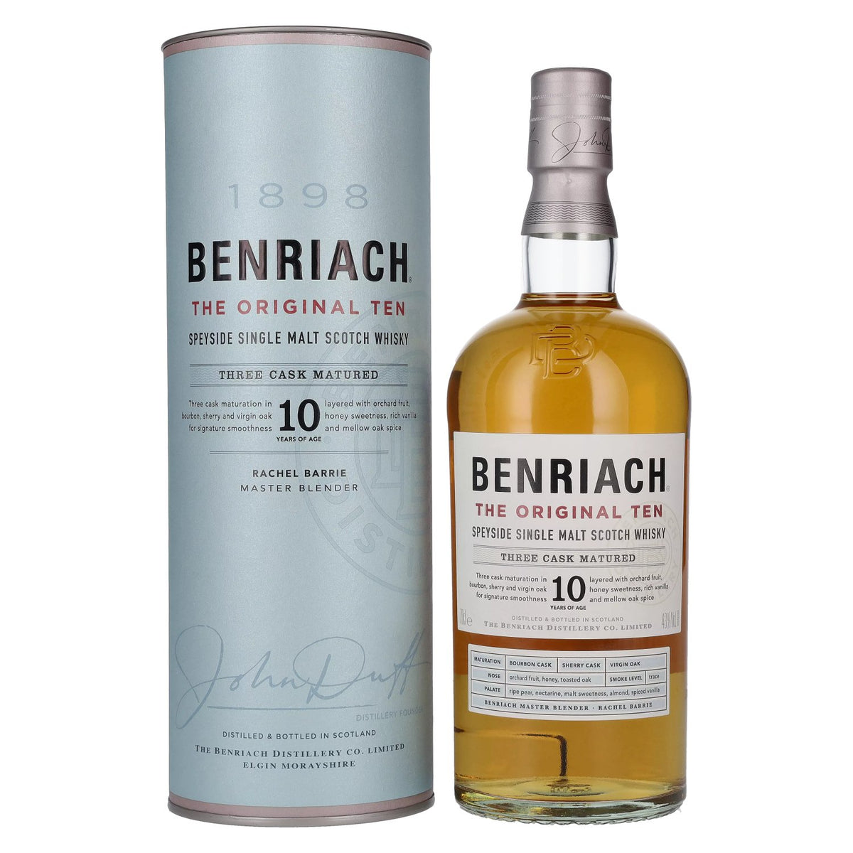 Benriach THE ORIGINAL TEN Single Malt Three Cask Matured 43% vol. 0.7 l in a gift box
