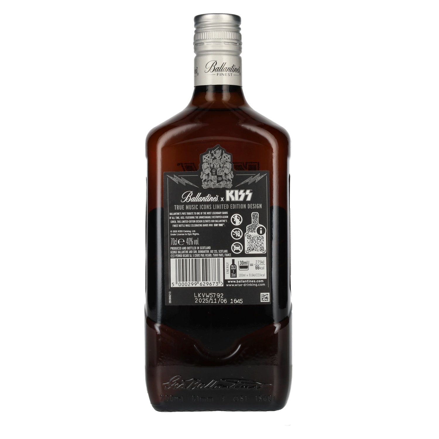 Ballantine's FINEST Blended Scotch Whisky KISS Limited Edition 40% Vol. 0,7l