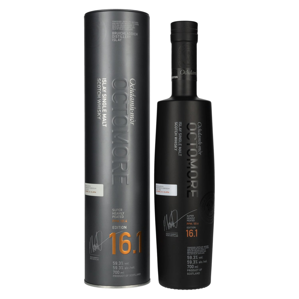 Octomore EDITION: 16.1 Super Heavily Peated Islay Single Malt Release 2025 59.3% Vol. 0.7L in Tinbox